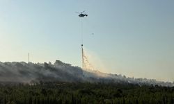 Çanakkale Bayramiç'te Orman Yangınına Müdahale Sürüyor