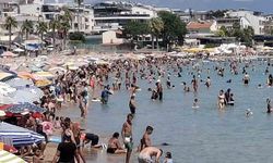 Didim'de Yaz Sıcakları 30 Dereceyi Aştı, Altınkum Plajı Dolup Taştı