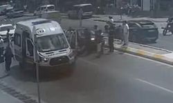 Edirne'de otomobilin çarptığı yaya yaralandı: Kaza anı kamerada