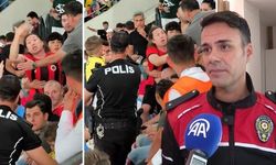 Gençlerbirliği-Fenerbahçe maçında küçük çocuğa taraftar tepkisi ve polisin müdahalesi