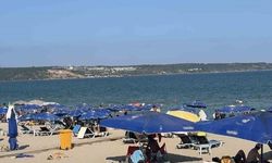 Kırklareli'de sıcaktan bunalanlar plaja akın etti