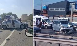Kocaeli'de Gebze ve Kartepe'de 8 Araçlı Zincirleme Kazalar Trafiği Kilitledi