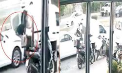 Mersin Mezitli'de Fırın Çalışanına Araç Çarpması Güvenlik Kamerasında