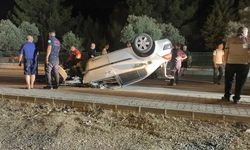 Muğla Menteşe'de Ters Şeride Giren Araç Takla Attı: Sürücü Yaralandı