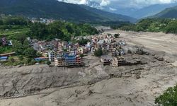 Nepal'deki Sel Felaketinin Etkileri Havadan Görüntülendi
