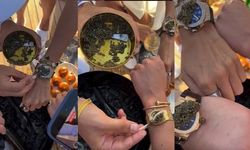 Siyah Havyarın Lüks Saat Camında Tüketildiği Trend Sosyal Medyada Gündem Oldu