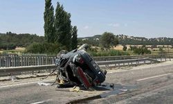 Uşak'ta Takla Atan Otomobilde Aynı Aileden 4 Kişi Yaralandı