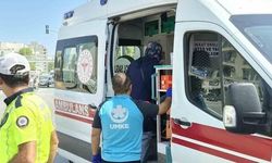 Adıyaman'da otomobil ile motosikletin çarpışması sonucu hamile kadın yaralandı