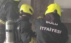 Bolu'da mutfakta çıkan aspiratör yangını söndürüldü