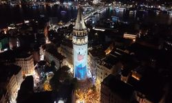 Dezenformasyonla Mücadele Mesajları Galata Kulesi'ne Yansıtıldı