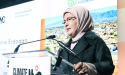 Emine Erdoğan New York İklim Haftası'nın açılışında konuştu