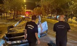 Ergani'de Takla Atan Otomobilin Sürücüsü Ağır Yaralandı