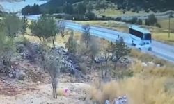 Gaziantep'te 7 kişinin yaşamını yitirdiği trafik kazası görüntülendi
