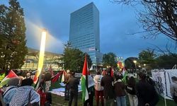 Linz'de Avusturya-İsrail maçı öncesi İsrail karşıtı protesto düzenlendi