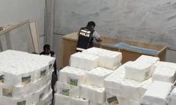 Mersin'de plastik ambalaj deposunda sentetik ecza üretimi yapan 3 kişi tutuklandı