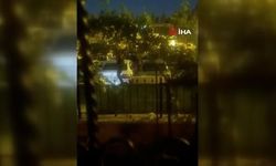 Otoparkta Araçların Üzerinde Zıplayan Kişi Kameraya Yansıdı