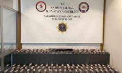 Samsun'da bir evde 13 bin 48 sentetik ecza hap ele geçirildi