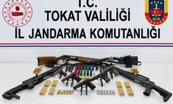Tokat Yeşilyurt'ta ruhsatsız silah ve mühimmat ele geçirildi