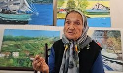 Zonguldaklı Şahinde Teyze Bob Ross'tan İlham Alarak Sanatını Geliştiriyor