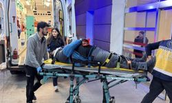 Adıyaman'da kaygan yolda motosiklet devrildi, sürücü yaralandı