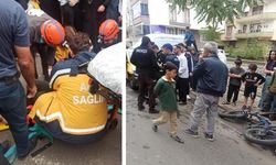 Bingöl'de ticari taksinin bisiklete çarpması sonucu 2 kişi yaralandı