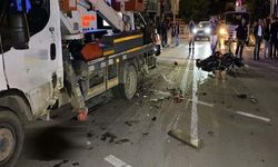 Bursa İnegöl'de motosiklet ile sepetli vinç çarpıştı: 1 kişi hayatını kaybetti, 1 kişi ağır yaralandı