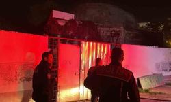 Karaman'da Süleyman Bey Hamamı bahçesinde yangın çıktı