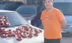 Otomobilini 100 kilo dana sucuğuyla değiştirdi