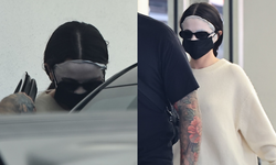 Selena Gomez Beverly Hills'te Cilt Maskesi ve Siyah Maske ile Görüntülendi