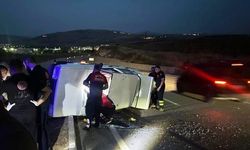 Siirt'te otomobilin devrilmesi sonucu 2 kişi yaralandı