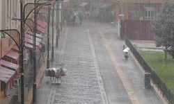Sivas'ta kuvvetli sağanak sonrası köylerde hasar ve tarım arazileri su altında kaldı