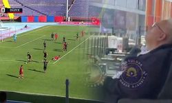 Ziraat Türkiye Kupası maçında TFF gözlemcisinin tribünde uyuduğu anlar sosyal medyada tepki çekti
