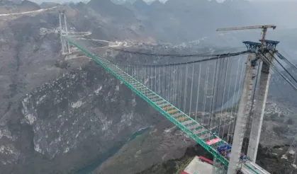 620 metre yüksekliğe sahip dünyanın en yüksek köprüsü bu sene açılıyor