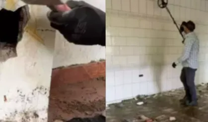 Terk edilmiş, harabe evde gizli hazine buldu