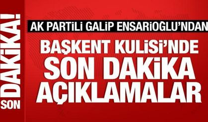 AK Parti Diyarbakır Milletvekili Galip Ensarioğlu'ndan önemli açıklamalar