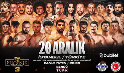 Phoenix Fight Night 3 Dev Dövüş Gecesi 20 Aralık’ta