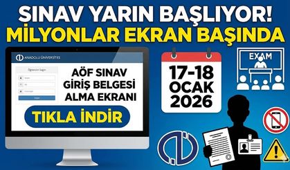 AÖF Sınav Giriş Belgesi Alma Ekranı: Sınav Yarın Başlıyor!