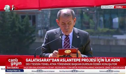 Dursun Özbek'ten Aslantepe Projesi İçin Teşekkür Mesajı