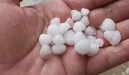 Silivri Değirmenköy'de Dolu Yağışı Hasara Neden Oldu