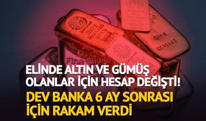 Banka 6 Aylık Altın ve Gümüş Tahminlerini Güncelledi