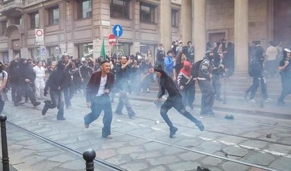 Milano'da hayat pahalılığı protestosu sonrası polisle çatışma çıktı