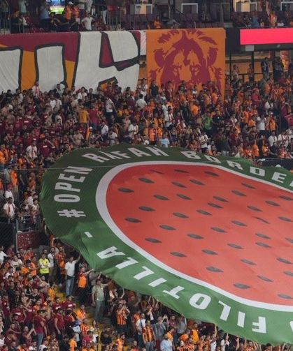 Galatasaray'dan duygulandıran 'Filistin' mesajı: Herkes o tarafa baktı