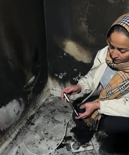 Yüksekova'da evde patlayan telefon yürekleri ağza getirdi!