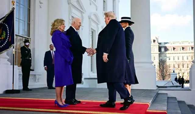 Biden, Beyaz Saray'a gelen Trump'ı 'Evine hoş geldin' diyerek karşıladı