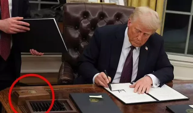 Trump, Oval ofisini yeniden şekillendirdi: Düğme detayı dikkat çekti