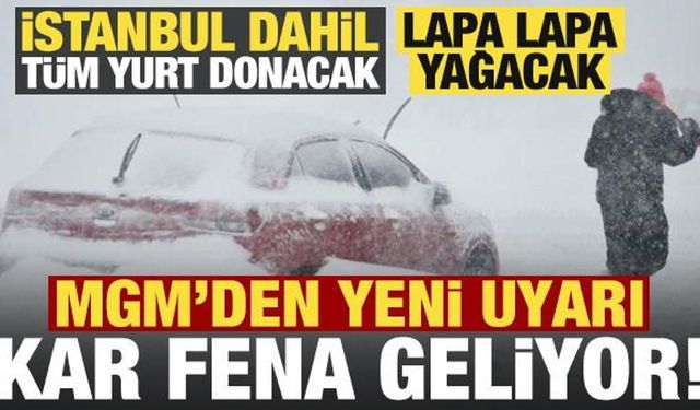 Son dakika: Kar fena geliyor, Meteoroloji'den yeni uyarı! Bolu'da yağış başladı...