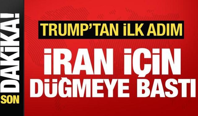 Son dakika! Trump, İran'a yönelik kararnameyi imzaladı