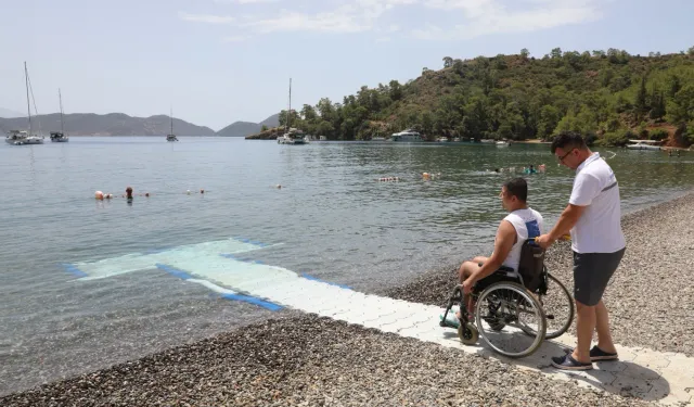 Muğla’da engelsiz plajlarla hayat kolaylaşıyor