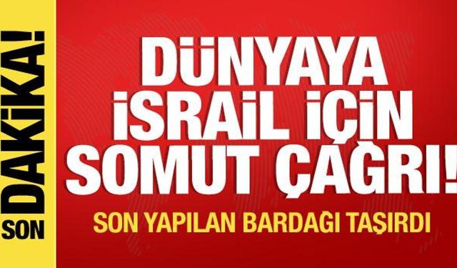 Dünyaya İsrail'e müdahale için somut çağrı! Son yapılan bardağı taşırdı