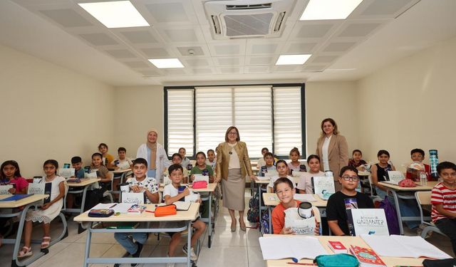 Başkan Şahin'den yaz okullarından faydalanan çocukları ziyaret